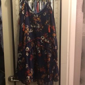 Floral flowy cocktail dress